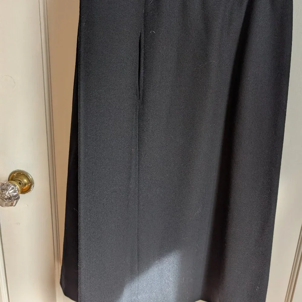 VTG Adolfo Sport wool crepe black skirt - Picture 11 of 17